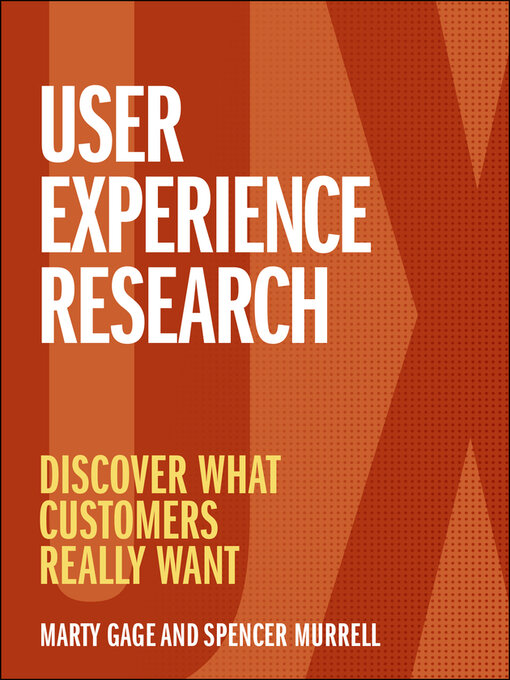 Title details for User Experience Research by Marty Gage - Available